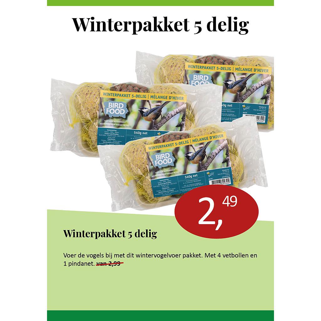 Bird Food Winterpakket 5-delig 540g