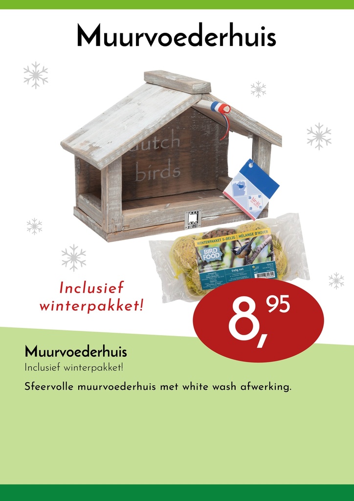 Bird Old Dutch Muurvoederhuis