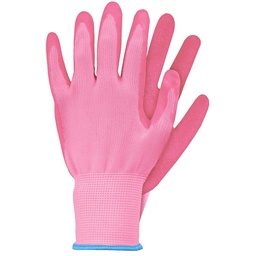 Werkhandschoenen latex roze maat M