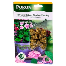 Pokon Terras & Balkonplanten Voeding Langwerkende Kegels (10 stuks)